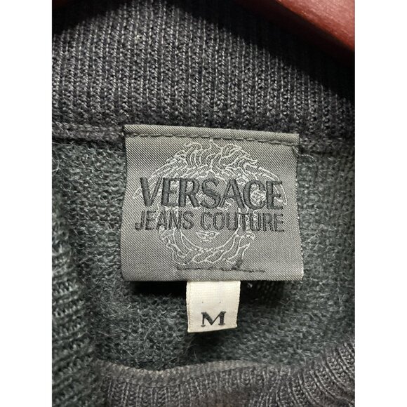 Versace Jeans Couture Vintage Long Sleeve Logo Knit Top Sweater Unisex Size M - Picture 4 of 10